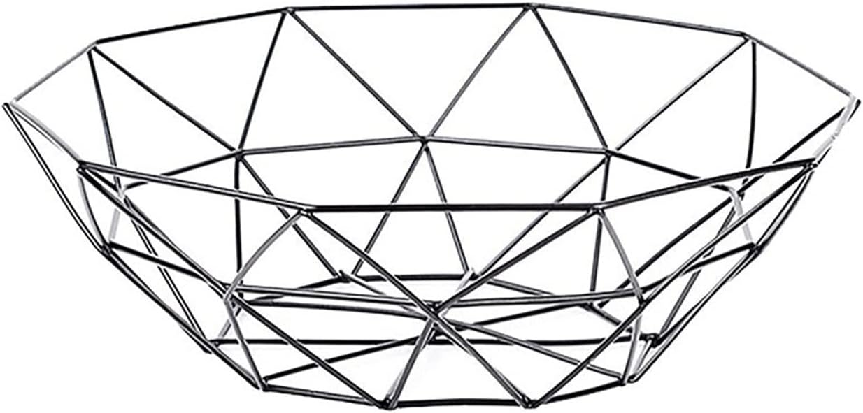 Cofnyz Fruit Tray 1/2 PCS Fruit Bowl Basket，Simple Fruit Vegetable Wire Basket， Metal Bowl Kitchen Storage Desktop Metal Fruit Bowl (Color : Hortel�, Size : 2pcs)