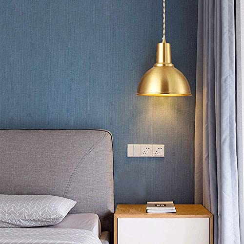 Lámpara de noche de lujo en cobre puro con estilo simple y elegante