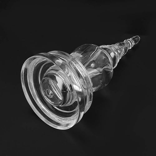 Miniatura 4 de Sarira Stupa - Torre budista, estupa de cristal de 3.1 pulgadas, adornos de estupa de buda, estatua de budismo, estatua de torre budista, pagoda