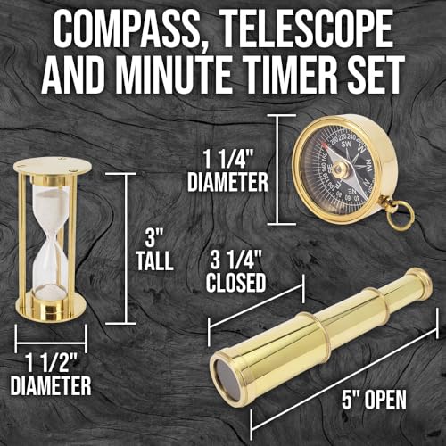 Juego de Brújula, Telescopio y Temporizador de Minutos miniatura 2