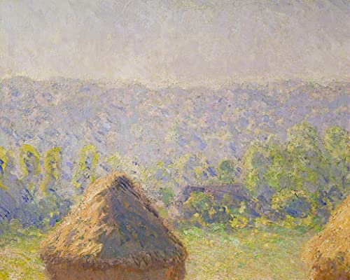 Reproducción de lienzo de Monet Los pajares pintura clásica ideal para regalo especial