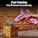 Hot Glue Gun Full Size: DEKOPRO 60/100Watt Dual Temp Hot Glue Gun Kit with 25 Glue Sticks, Organize Storage Case, Heavy Duty Heat Glue Gun Tool Set for Home Repair, Art & Crafts, DIY Pink