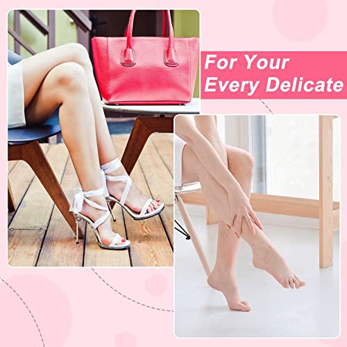 Satinior Silicone Socks 3 Pairs Aloe Socks Silicone Gel Heel Socks Anti Slip Silicone Moisturizing Socks For Women Men Dry Cracking Skin (Medium), Pink, Beige And White,Medium #TOP5