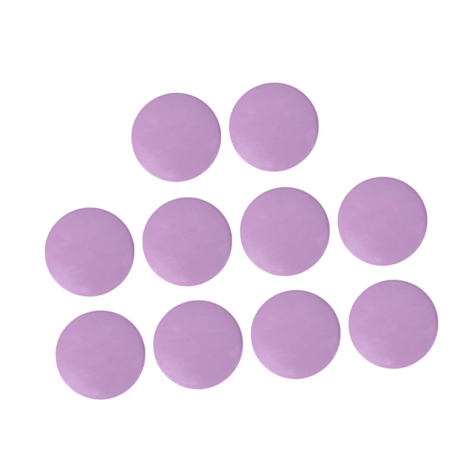 10 Pieces Flat Cones Multipurpose Spot Markers for Basketball Sports Agility Light Violet | Training Aids | Soccer | Team Sports-image-47
