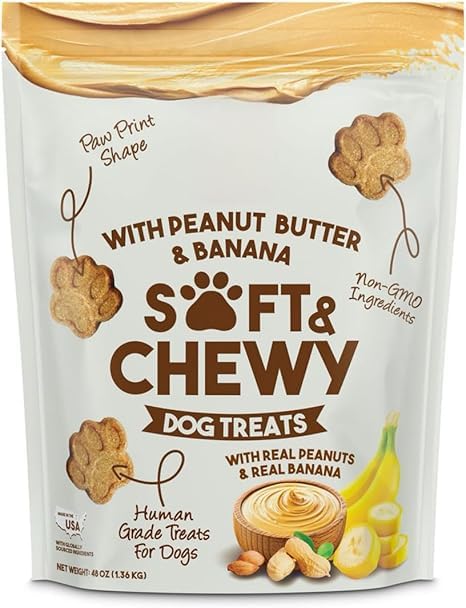Member Mark Soft and Chewy Dog Treats, Made with Real Peanut Butt...