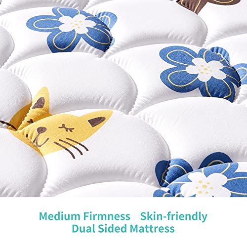 Image of Crib and Toddler Mattress - 52 inch x 27.6 inch x 5 inch - Breathable Firm Premium Foam Standard Size for Baby Bed