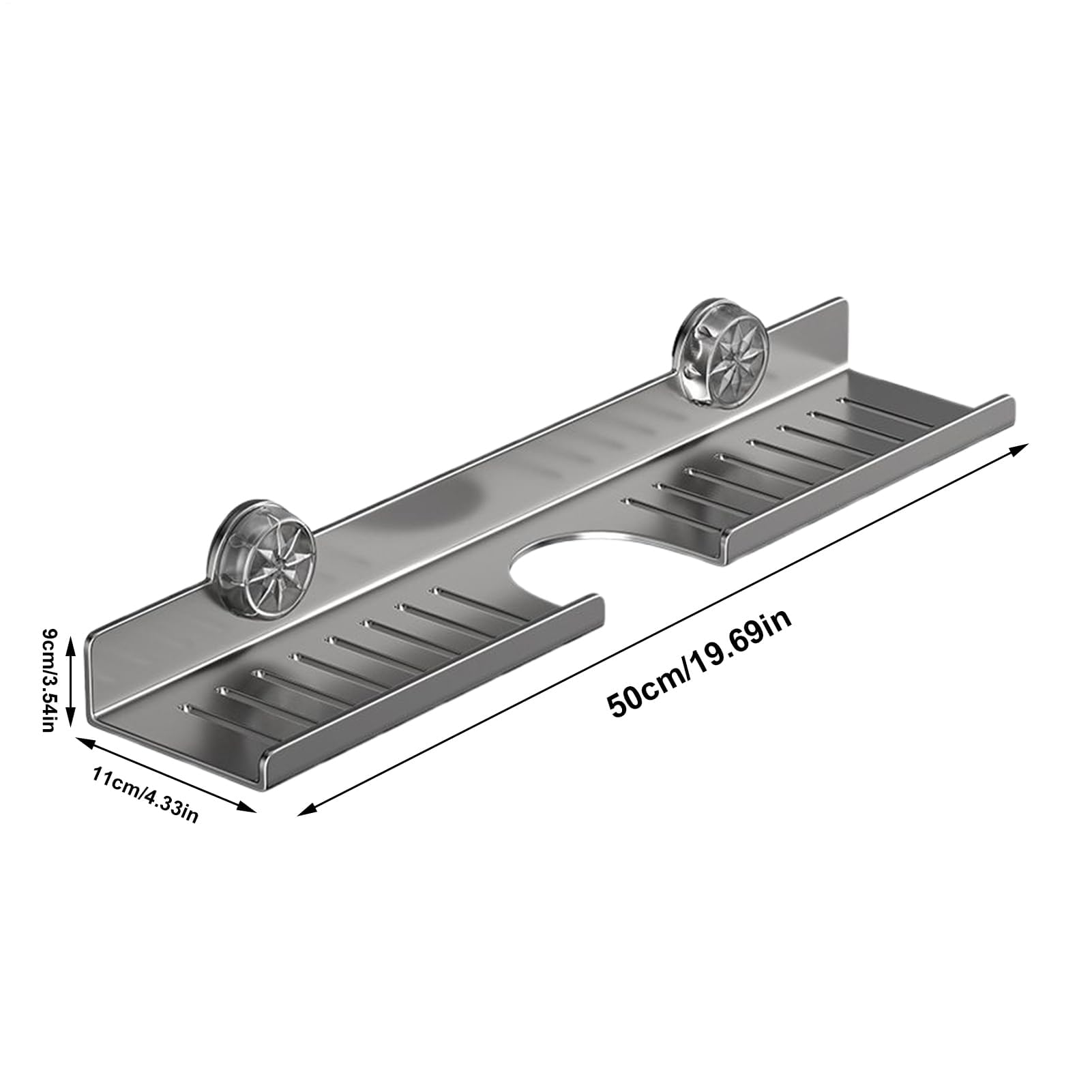 Soporte para grifo de cocina montado en la pared, bandeja de goteo de acero al carbono para fregadero, sin taladro, instalación para encimera, estante de fregadero que ahorra espacio