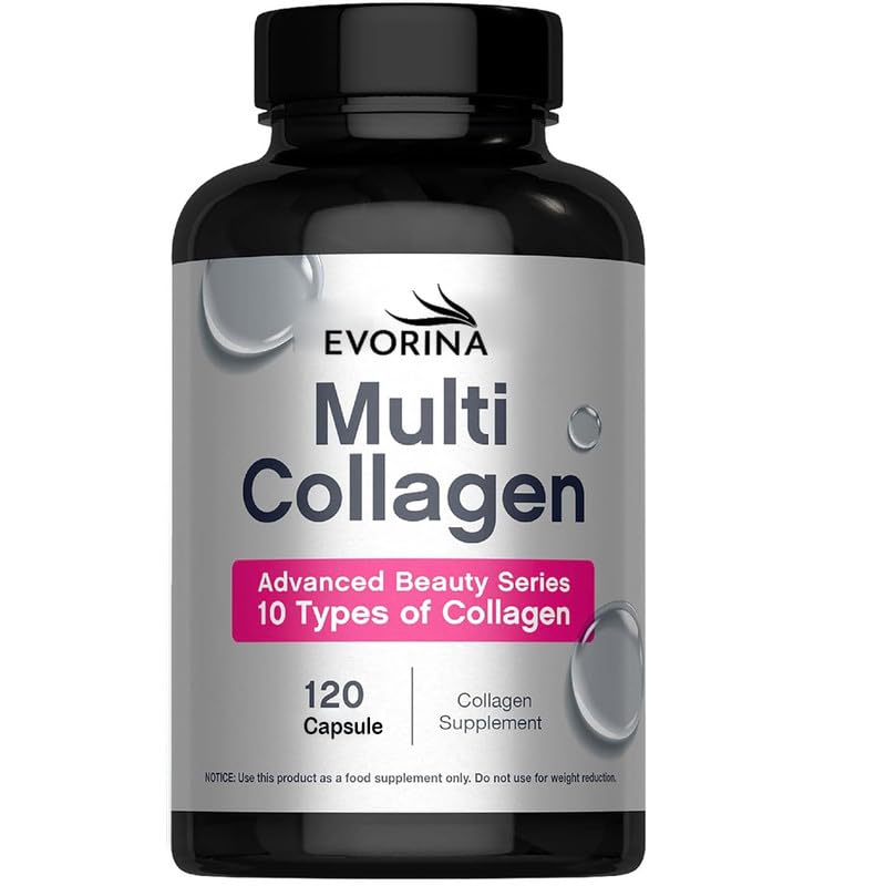Multi Collagen Peptides | 120 Tablets | 10 Types of Collagen | Skin, Hair and Nails | Beauty Supplement | For Men and Women-picture-17