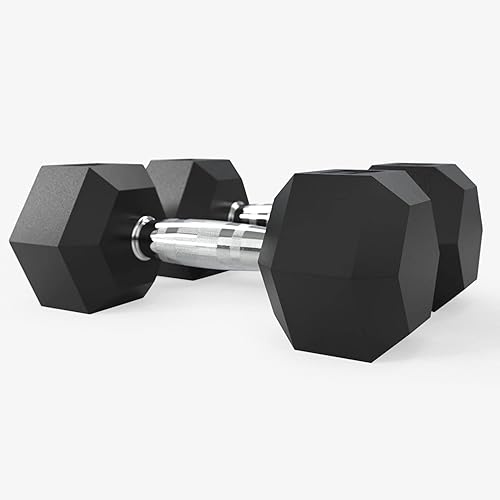 Miniatura 6 de DMoose - Mancuernas hexagonales para ejercicios de entrenamiento de fuerza, bíceps, tríceps, pecho, hombros, espalda, piernas, gimnasio en casa para