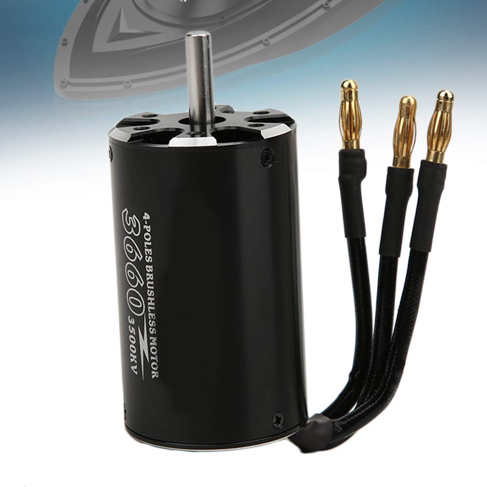 Motore Brushless per Barca RC, 5.0mm 3660 3500 KV Parte Barca RC per Motore Brushless a 4 Poli