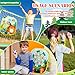 Lunmon Kids Trampoline Toss Game, 3 in 1 Bean Bag Toss Game with Dart Board & Target Board, Trampoline Games Accessories for Kids Outdoor Backyard Party Toy for Boys Girls Ages 3-6