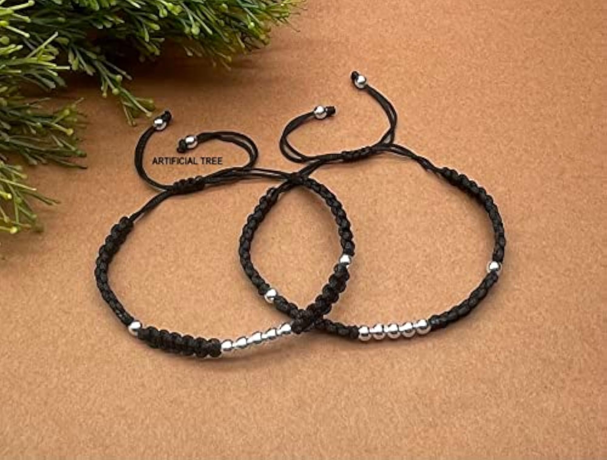 German Silver 9 Ball Charms Adjustable Payal