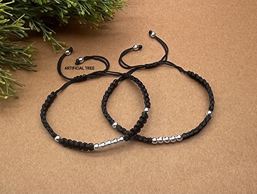 German Silver 9 Ball Charms Adjustable Payal