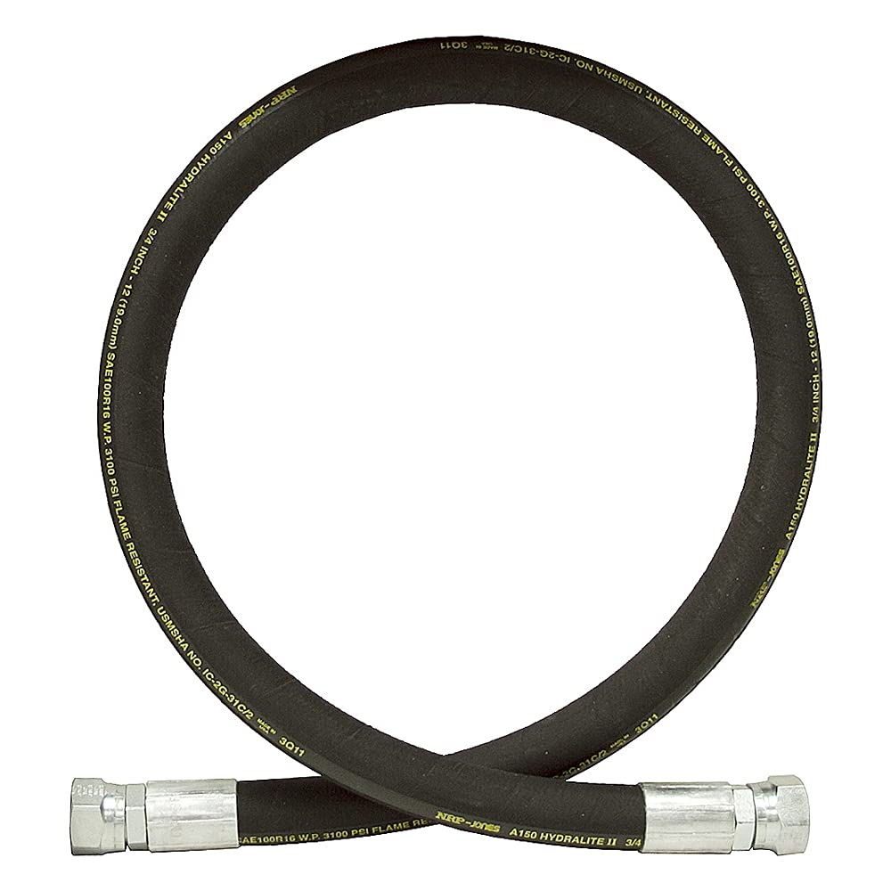 HOSEMART 3/8" Inch R2 1.5 Meter Long 3/8" BSP Female Swivel Fittings High Pressure Hydraulic Hose Pipe Working Pressure 330 BAR (4785 PSI) Rubber Double Wire Reinforced (B096M9CF22) Amazon Price History, Amazon Price Tracker