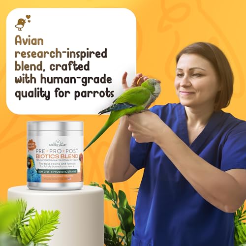 Sacred-Valley-Pets-Parrot-Probiotic-Prebiotic-and-Postbiotic-Pet-Bird-Supplies-Used-with-Water-Bird-Vitamins-Budgie-Treats-Baby-Bird-Formula-Bird-Medicine-Mix-in-Parrot-Food