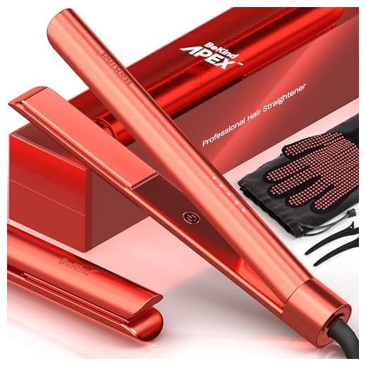 Bekind Apex 2-in-1 Hair Straightener Flat Iron, Straightener and Curler for All Hairstyles, 15s Fast Heating, Temperature Memory, Gift for Girls Women (Living Coral)