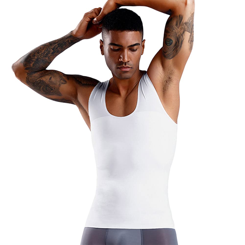 Figurformendes Kompressions Bauchweg Unterhemd Body Shaper Tanktop figurformendes Sport Fitness Bodyshaper für Männer
