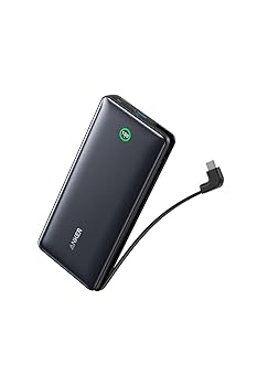 Anker Power Bank 20000mAh 87W USB-C内蔵 Anker Power Bank (20000mAh, 87W, Built-In USB-C ケーブル