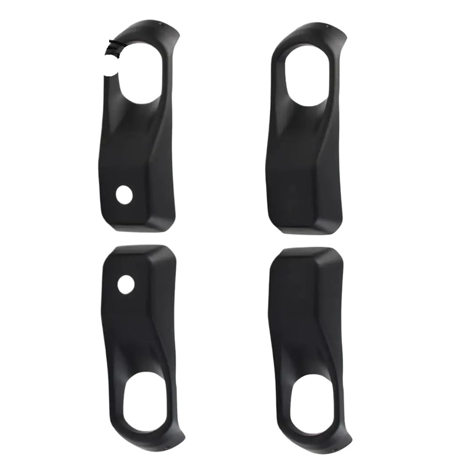 Fit For Jeep Wrangler JL With 10th Anniversary Rubicon Steel Front Bumper 2018-2022 2pcs Front Bumper Fog Light Grille Cover Trim(With Holes)