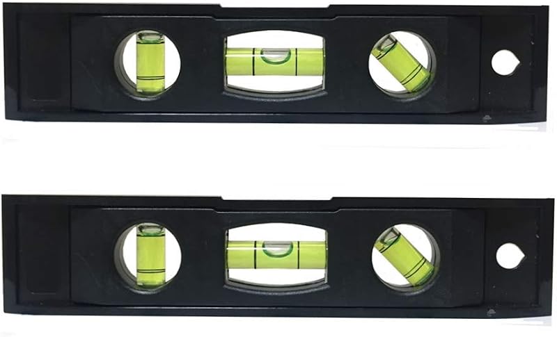 2pcs 6 inch Torpedo Level Magnetic Box Level with 180 90 45 Degree Bubble Level