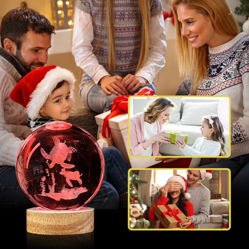 Image of 3D Sea Turtle Crystal Ball Night Light with Woodern Base, 3.15 inch Sea Turtle Glass Ball Lamp 16 Colors with Remote Control Sea Turtle Figurines Cool Desk Decor Sea Turtle Gifts for Kids Friends Birthday