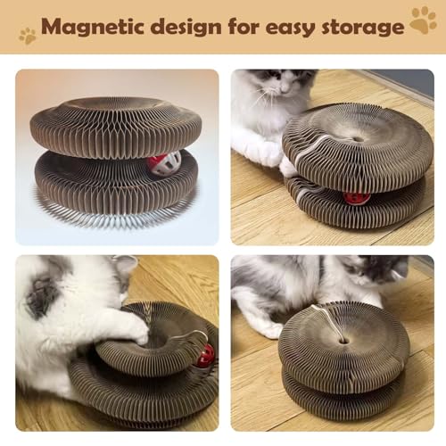 Planche à griffer pour chat interactive et accessoire d'entretien compact - 3