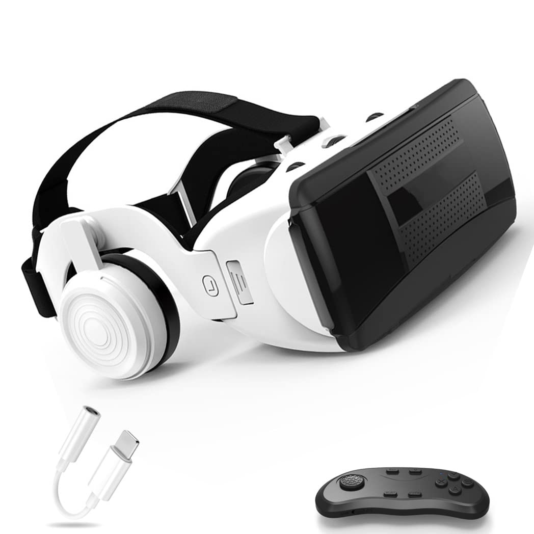 Occhiali VR, Visore Realtà Virtuale, Cuffie 3D VR Compatibile con Tutti Gli, Lente Regolabile per Film e Giochi 3D, per iPhone 13 Pro Max/13 Pro/13/12/11, per Samsung Galaxy S21, Huawei, Xiaomi