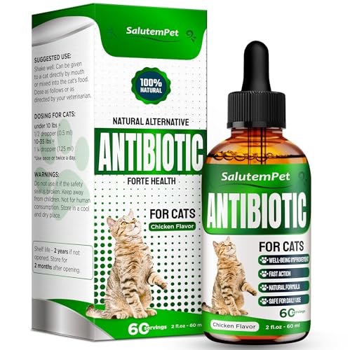 Cat Antibiotic for Infections, UTIs, Respiratory Moments, Cold, & Allergies | Antibiotics for Cats...