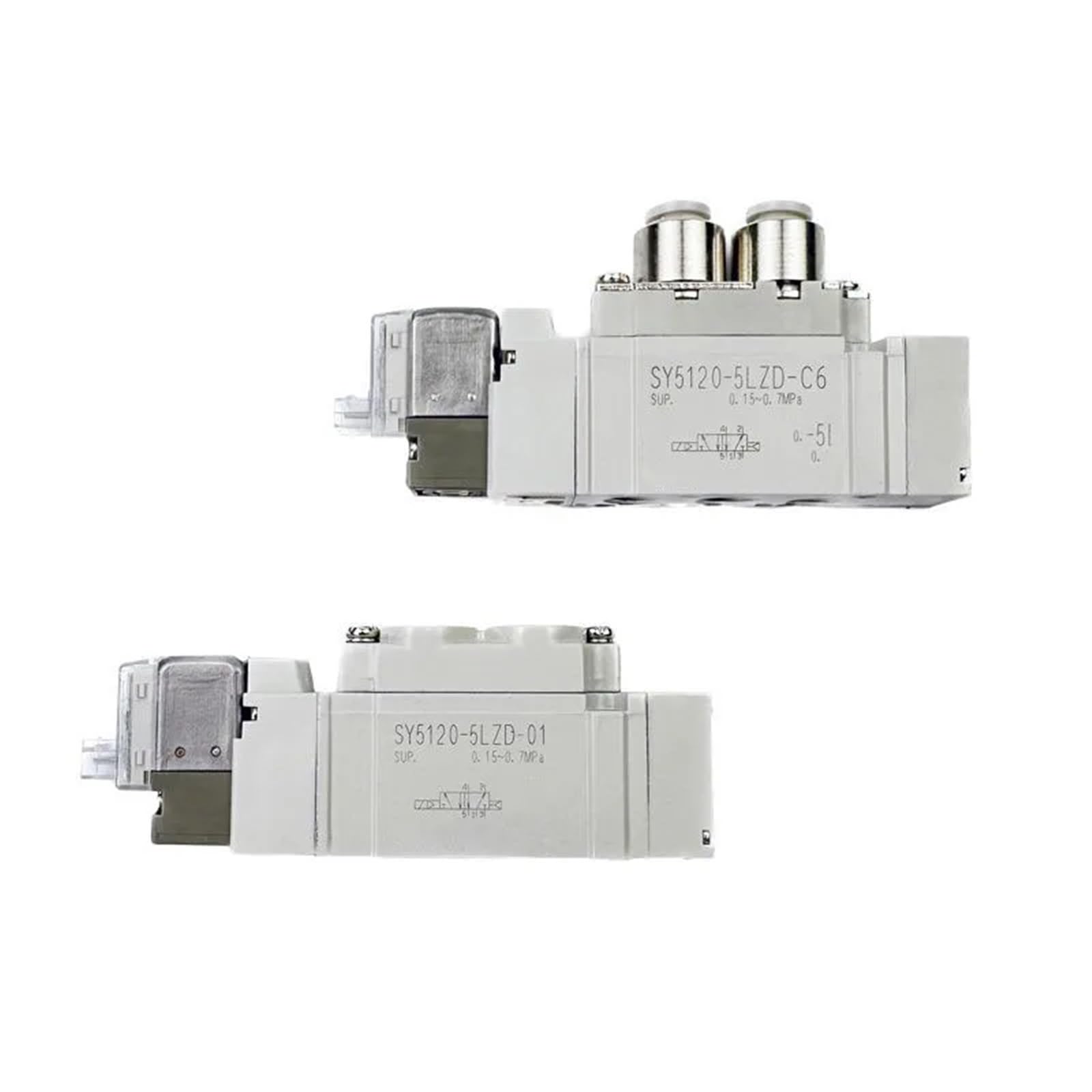 Electroválvula neumática SY5120 C4, electroválvula electromagnética monofásica de 2 Posiciones, componente neumático(SY5120-4DSE-C4)
