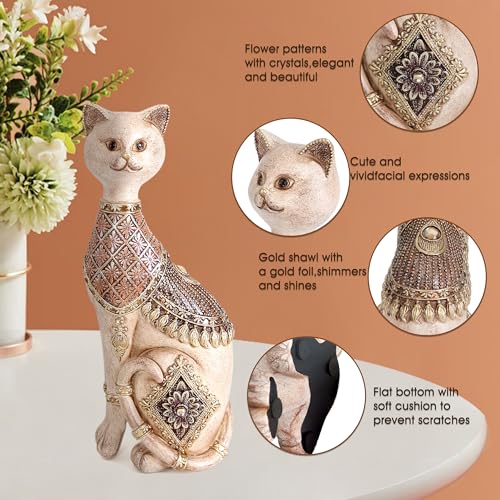 Estatua de gato para decoración del hogar miniatura 3