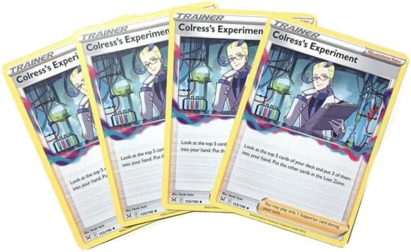 Colress’s Experiment 155/196 Lost Origin - 4X Pokemon Trainer Card - Playset X4