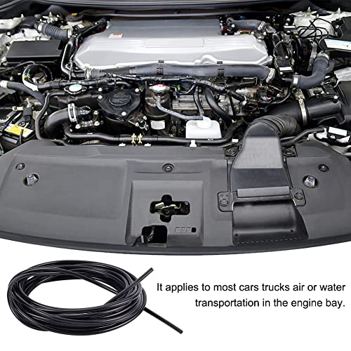 Image of AHANDMAKER 16.4 Feet Black Vacuum Hose, ID 5 /64inch(2mm) High Temperature Silicone Vacuum Tubing Hose, Vacuum Tube, Vacuum Line Kit for Automotive and Pipeline (Pack of 2)