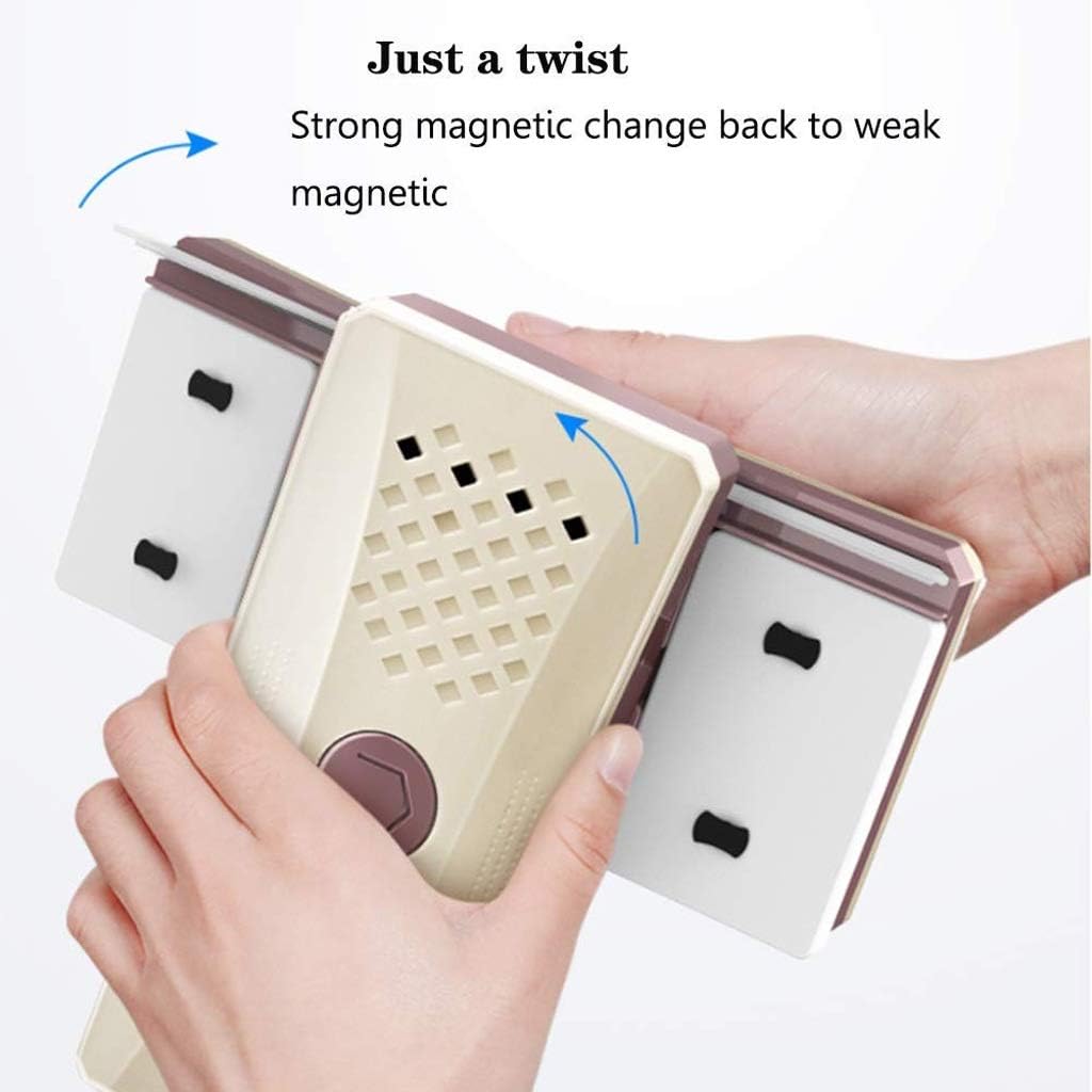 Glass Wipe，Magnetic Window Cleaner Side Glass Cleaning Brush Glass Wiper Squeegee Cleaning Tool for