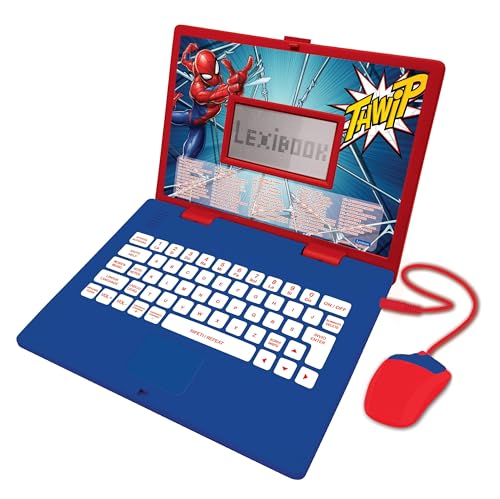 Computer portatile educativo bilingue con 124 attività (62 in ogni lingua) per un apprendimento divertente e interattivo!