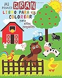  Mi Primer Gran Libro Para Colorear Para Niños Pequeños: Libro Para Colorear Para niños y niñas con 51 animales lindos  Mi primer libro para colorear ... niños de 1 a 3 años  Libro para garabatear