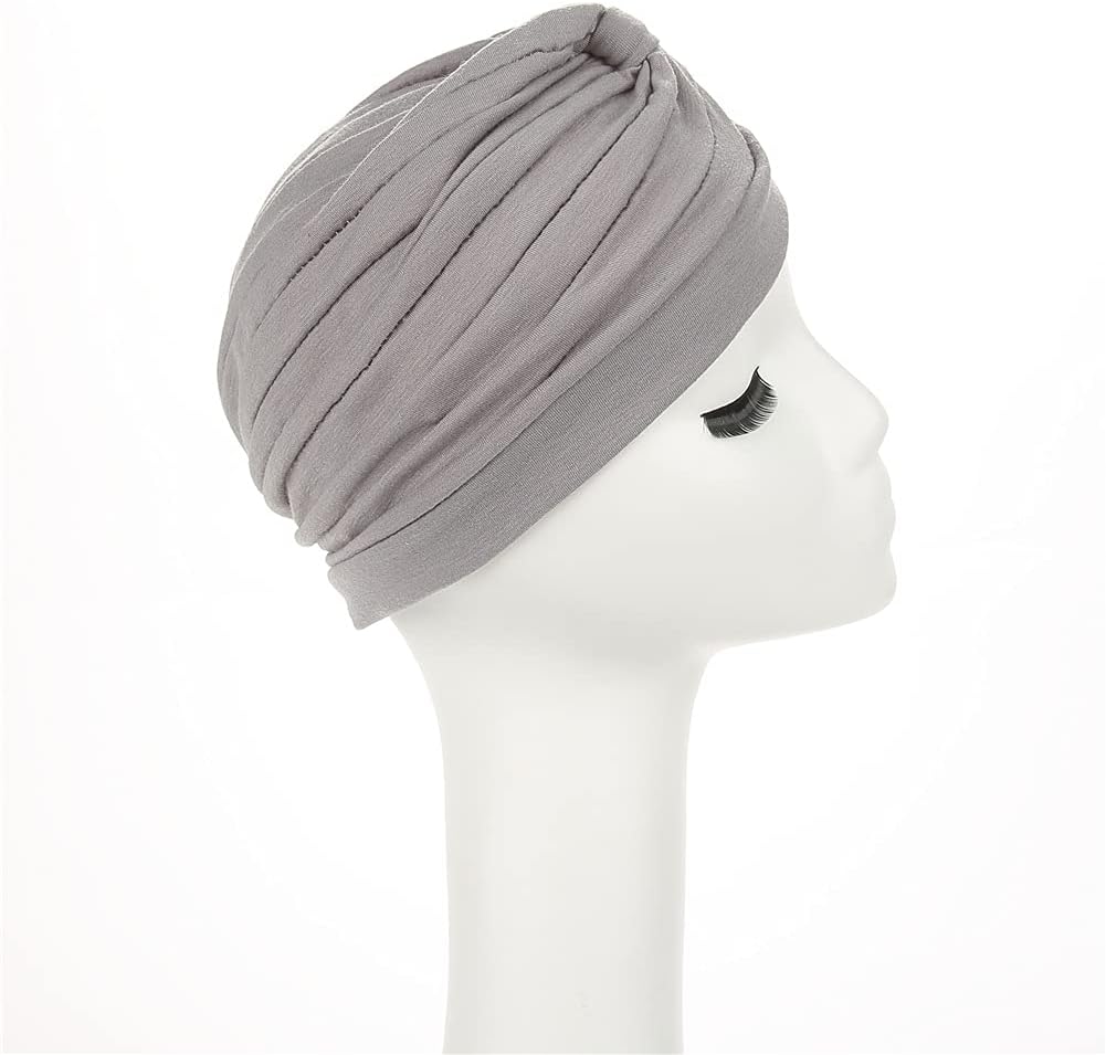 beauty YFJH Women's Cotton Turban Head Wrap Cancer Chemo Beanies Cap Headwear Cap Bonnet Hair Loss Hat - Image 6