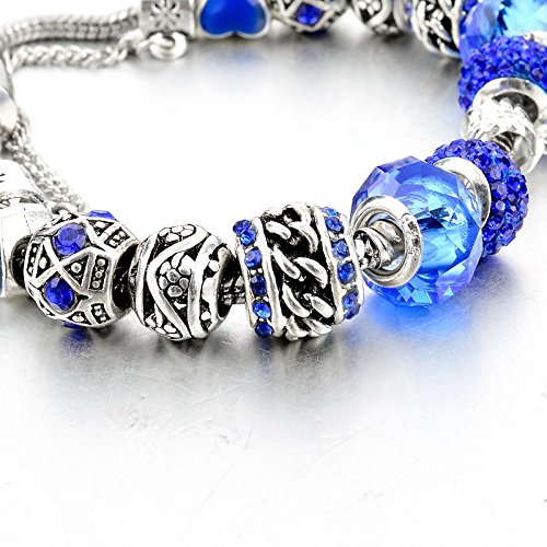 Snake Chain Flower Charm Hand Bracelets for Girls