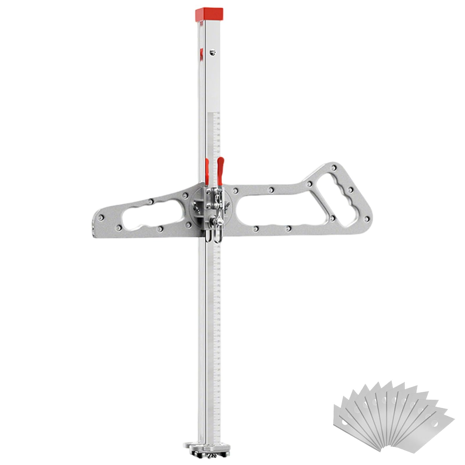 Strumento di Taglio Pieghevole per Cartongesso,Taglierina per Cartongesso a Spinta Manuale,Lunghezza di Taglio 1,5-61 Cm, per La Lavorazione Del Legno e Progetti Fai da Te