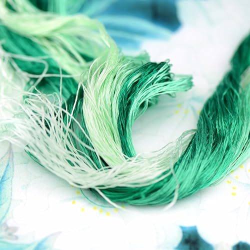 Image of Mulberry Silk Floss Embroidery Thread Floss-Cross Stitch Threads China Silk Woven Jewelry Threads DIY Sewing Kits (16)