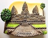 Angkor Wat CAMBODIA Khmer Resin 3D fridge Refrigerator Thai Magnet Hand Made Craft. by Thai MCnets