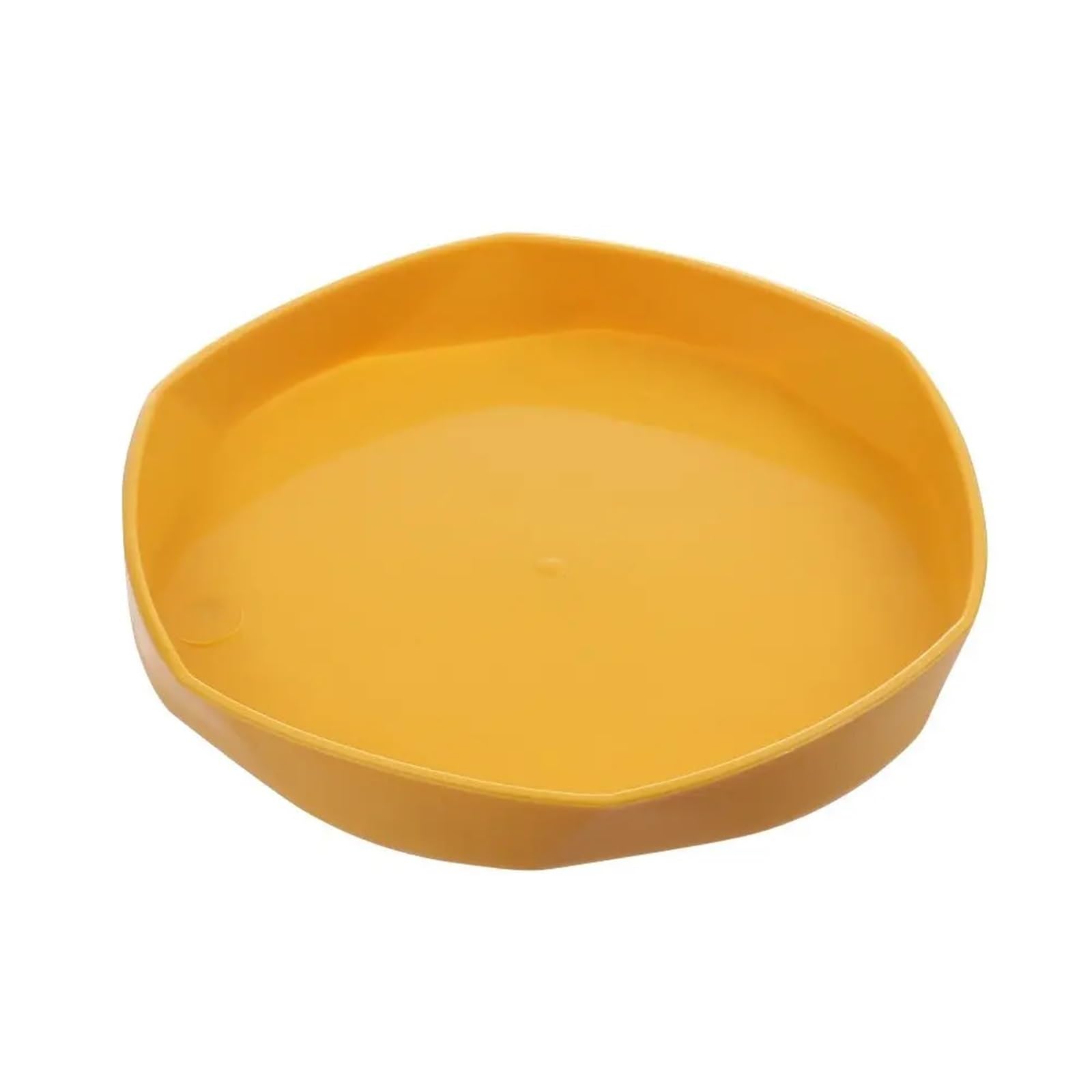 GIUPLOKID Plastic Drip Trays, Plastic Plant Saucers Drip Trays Multicolor 11cm 14.5cm for Indoor Outdoor(Yellow-11cm)