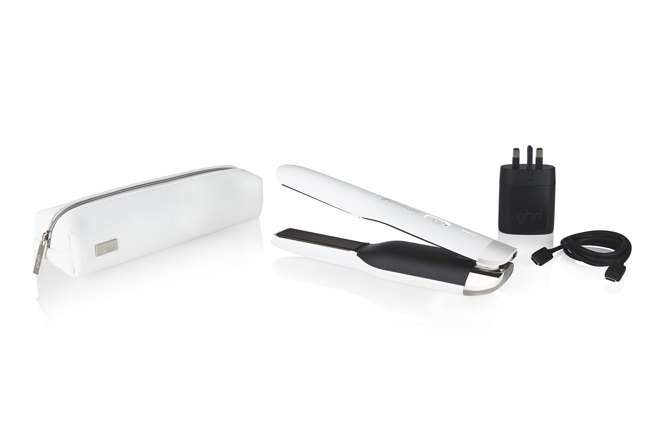 ghd Unplugged Styler - Piastra per capelli senza fili (Bianca)