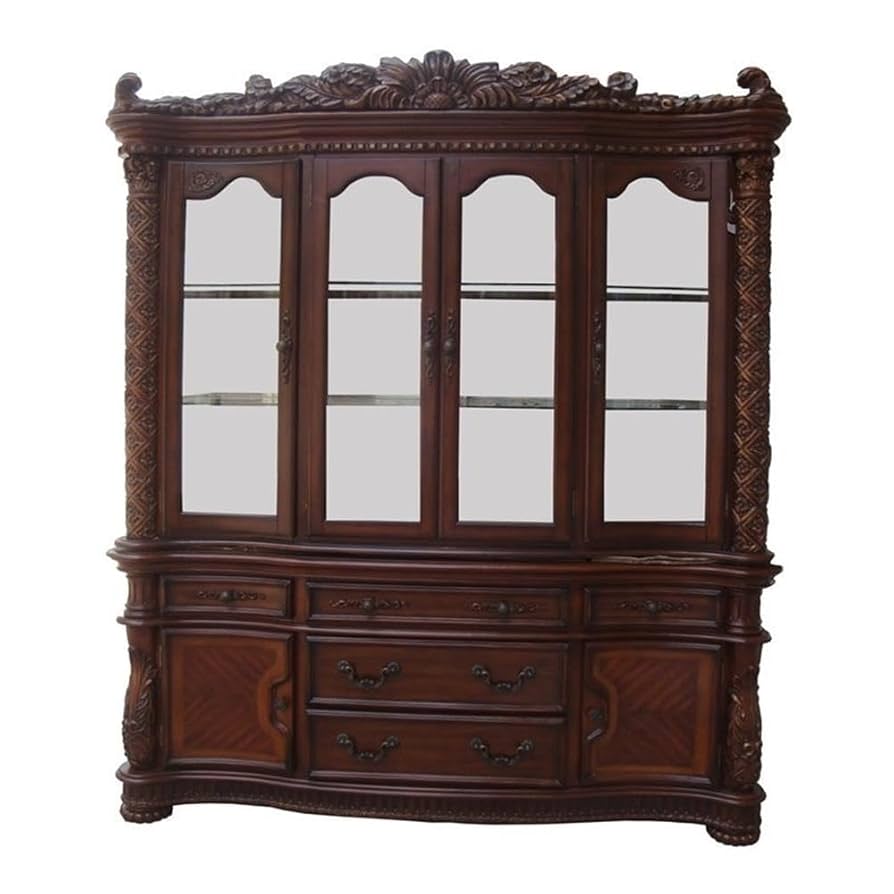 Amazon.com - Acme Vendome Glass and Wood Buffet with Hutch
