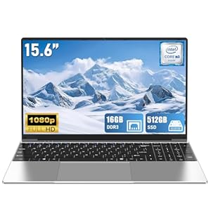 Computadora portátil, Win 11 Pro Lap Top, PC portátil de 15.6 pulgadas 2026, 16 GB RAM 512 GB SSD, procesador M3-6Y30, pantalla FHD 1920 x 1080P, WIFI5, BT4.2, batería de 5000 mAh, para