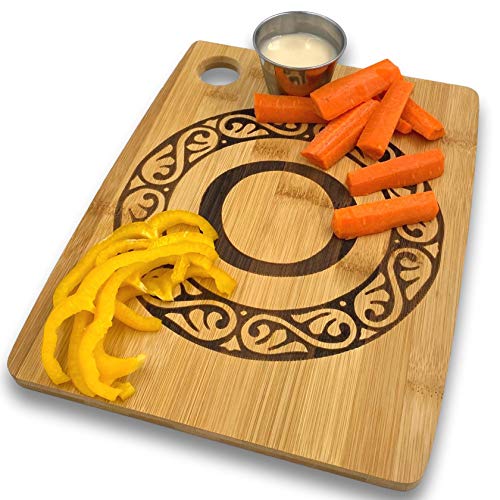 Custom Catch Personalized Cutting Board - Custom Bamboo Gift - Letter O