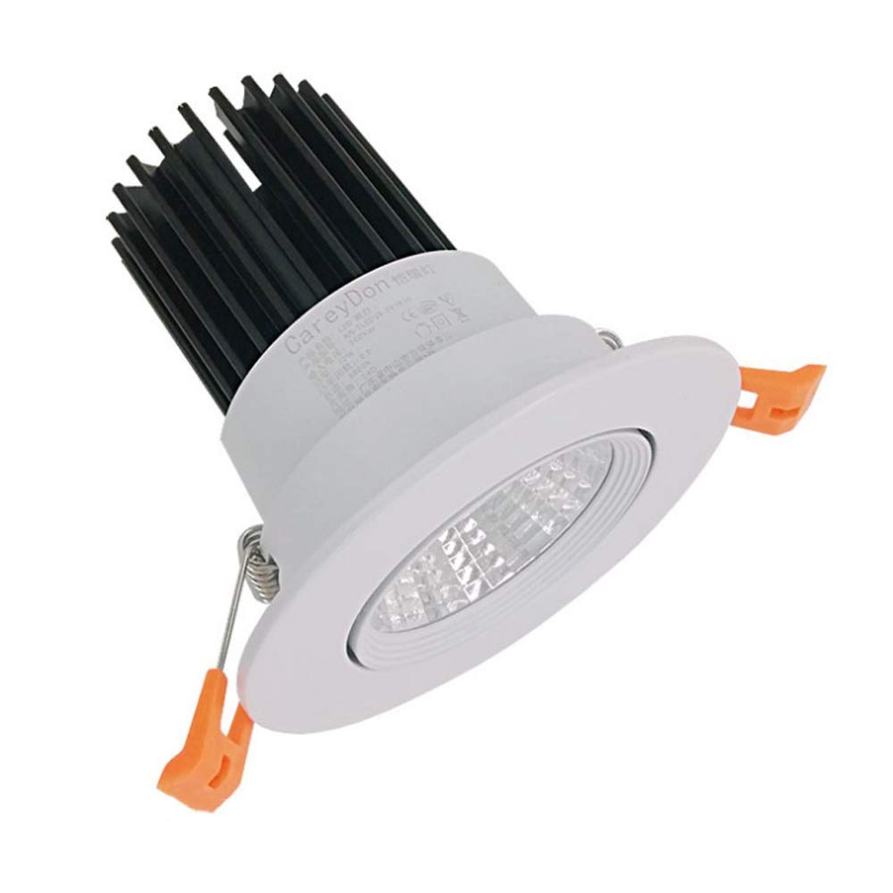 Spotlightled Plafond Encastré IP40 downlight alu orientable pour intérieur et extérieur