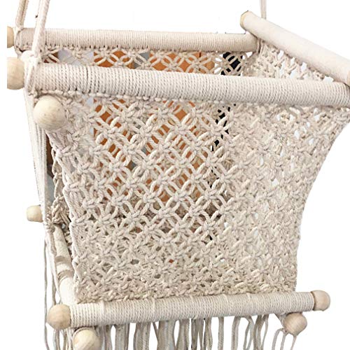 Gaorui – Conjunto de balanço de segurança para bebês – Estilo nórdico macio com borla de corda macia