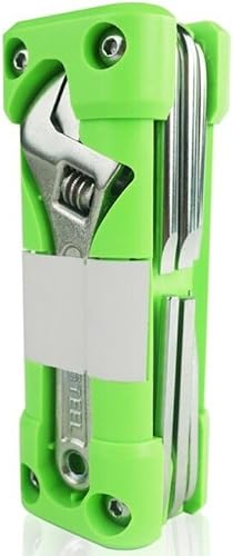 Tools Set Bicycle Multifunction Tyre Repair with Screwdriver Spanner (Green)