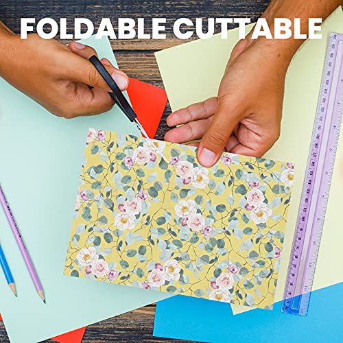 Yarumi Multicolored Scrapbook Paper,Single-Sided Patterned Paper Floral Card Stock,Spring-Themed 6" X 6" Backdrop Decoupages Diy Origami 24 Pages Decorative Craft Paper For Cardmaking #TOP6