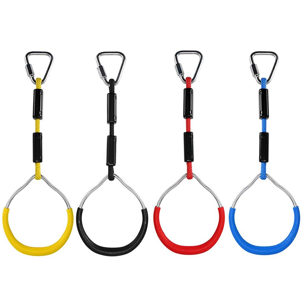 Anelli per il fitness, Anelli colorati for bambini, sport all'aria aperta, arrampicata aerea, tuta da ninja, giocattoli da picnic, regali di compleanno for bambini, accessori for giochi estivi